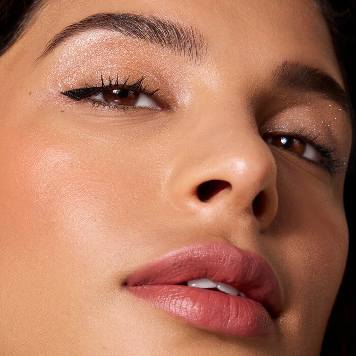 Fine as Fleck Glitter Eyeshadow, Champagne Showers - Peachy Beige with Champagne Sparkle
