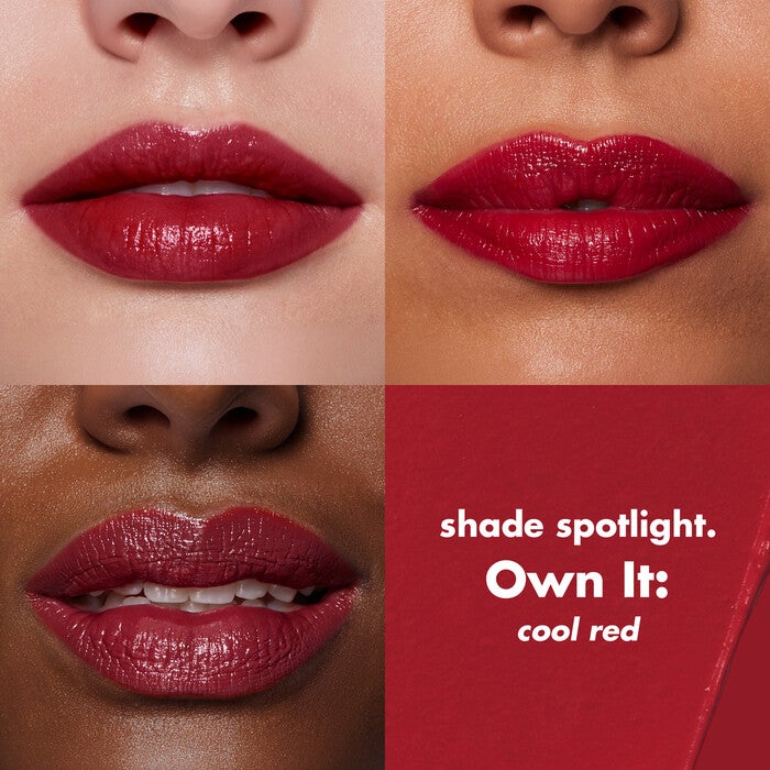 O Face Satin Lipstick, Own It - Cool Red