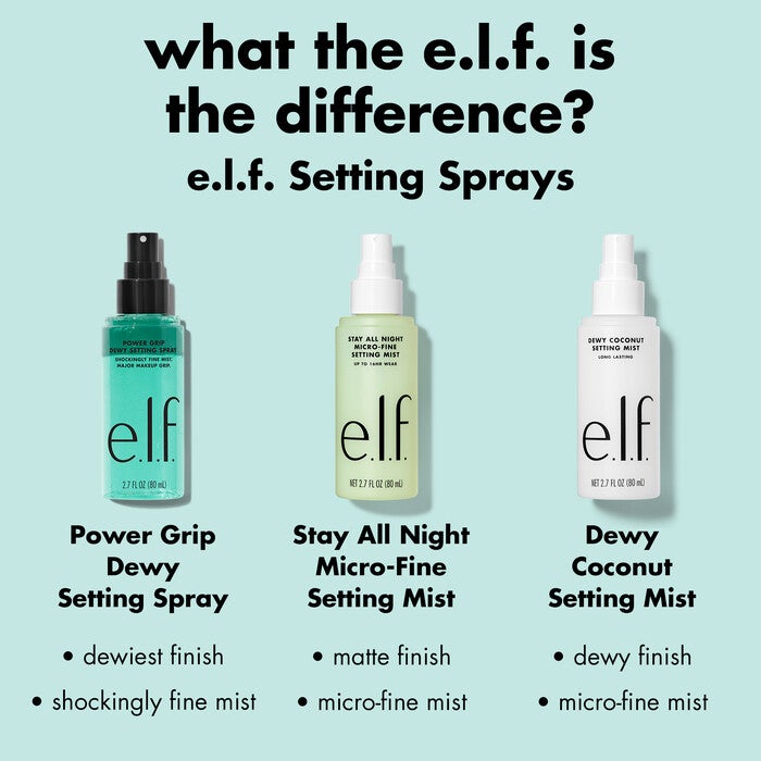 e.l.f. Setting Spray Comparison Chart