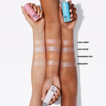 Daily Dew Arm Swatches of Highlighter on All Skin Tones