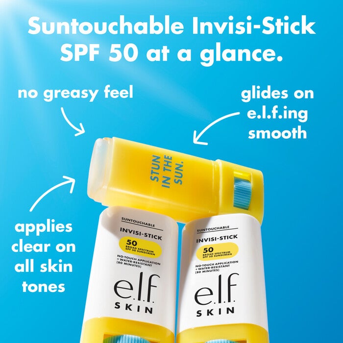 Suntouchable Invisi-Stick Sunscreen Goes on Clear - No White Cast
