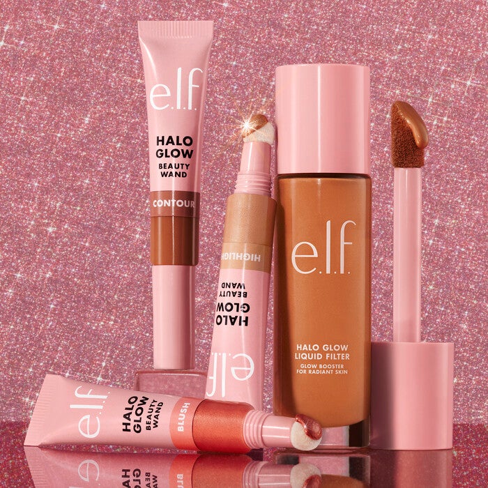 Halo Glow Highlight Beauty Wand, Holographic Honey - Yellow to Orange Shift