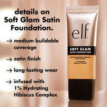 Soft Glam Satin Foundation, 62 Rich Warm - rich with warm undertones