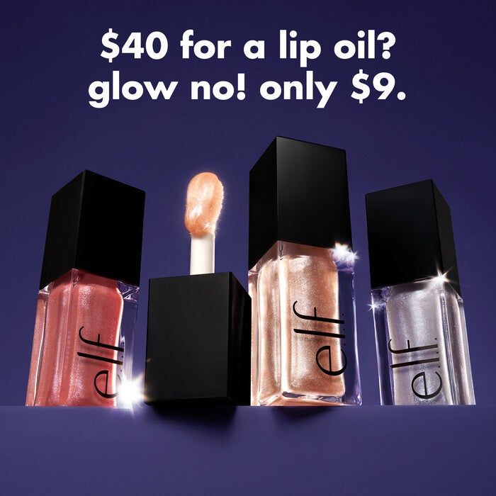 Glow Reviver Lip Oil Glimmer, Princess Cut - Pinky Beige + Multicolor Pearl