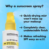 All Set for Sun SPF Setting Spray Benefits