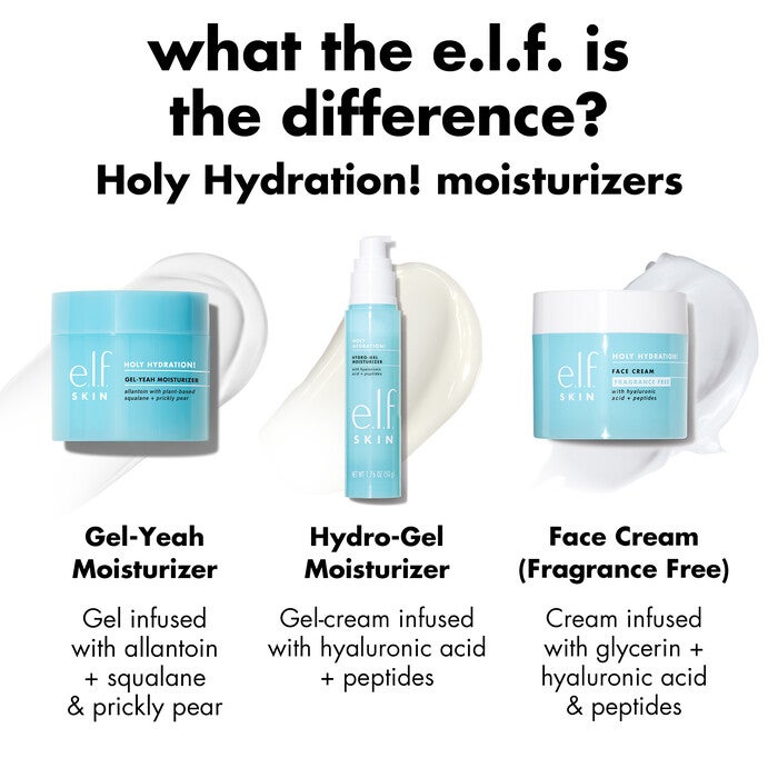 e.l.f. Hydrating Moisturizers Comparison Chart