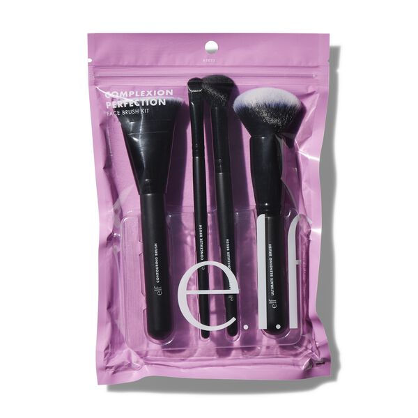 e.l.f. Cosmetics Complexion Perfection Brush Kit - Vegan and Cruelty-Free Makeup