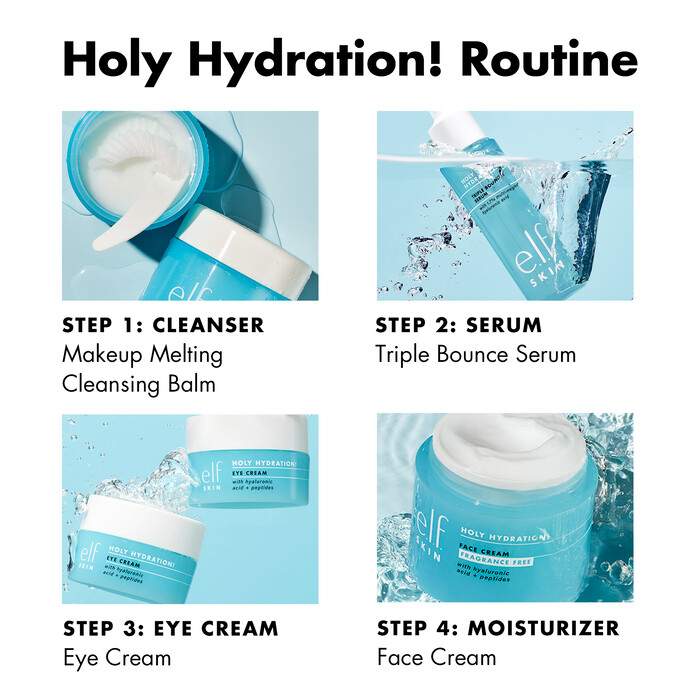 e.l.f. Cosmetics Holy Hydration! Daily Cleanser, Wash away Excess Oil,  Impurities, and Makeup, 3.71 Fl Oz (110ml), 3.71 Fluid_Ounces : :  Beauty & Personal Care