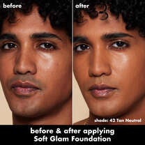 Soft Glam Satin Foundation, 42 Tan Neutral - tan with neutral undertones