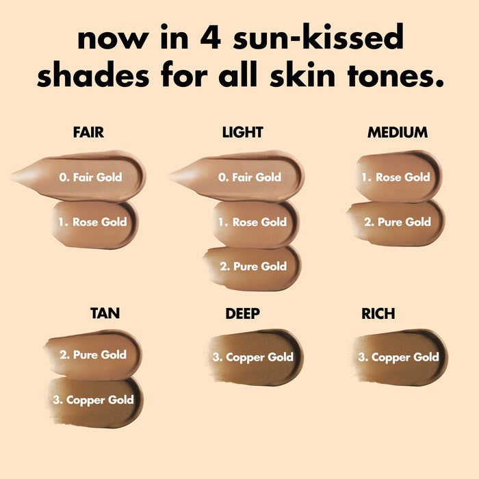 Bronzing Drops, 2 - Pure Gold with Yellow Gold Shimmer - Light to Tan Skin Tones