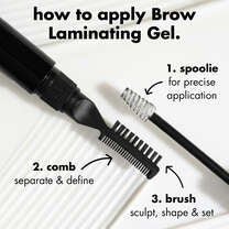 Laminating Gel Applicator Includes a Spoolie, Brush and Comb
