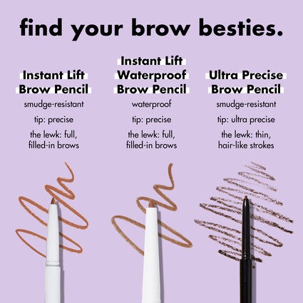 Instant Lift Waterproof Brow Pencil, Deep Brown