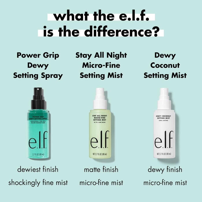 e.l.f. Setting Spray Comparison Chart