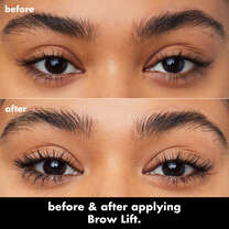 Before and After Applying Brow Lift for Laminated Brow Look