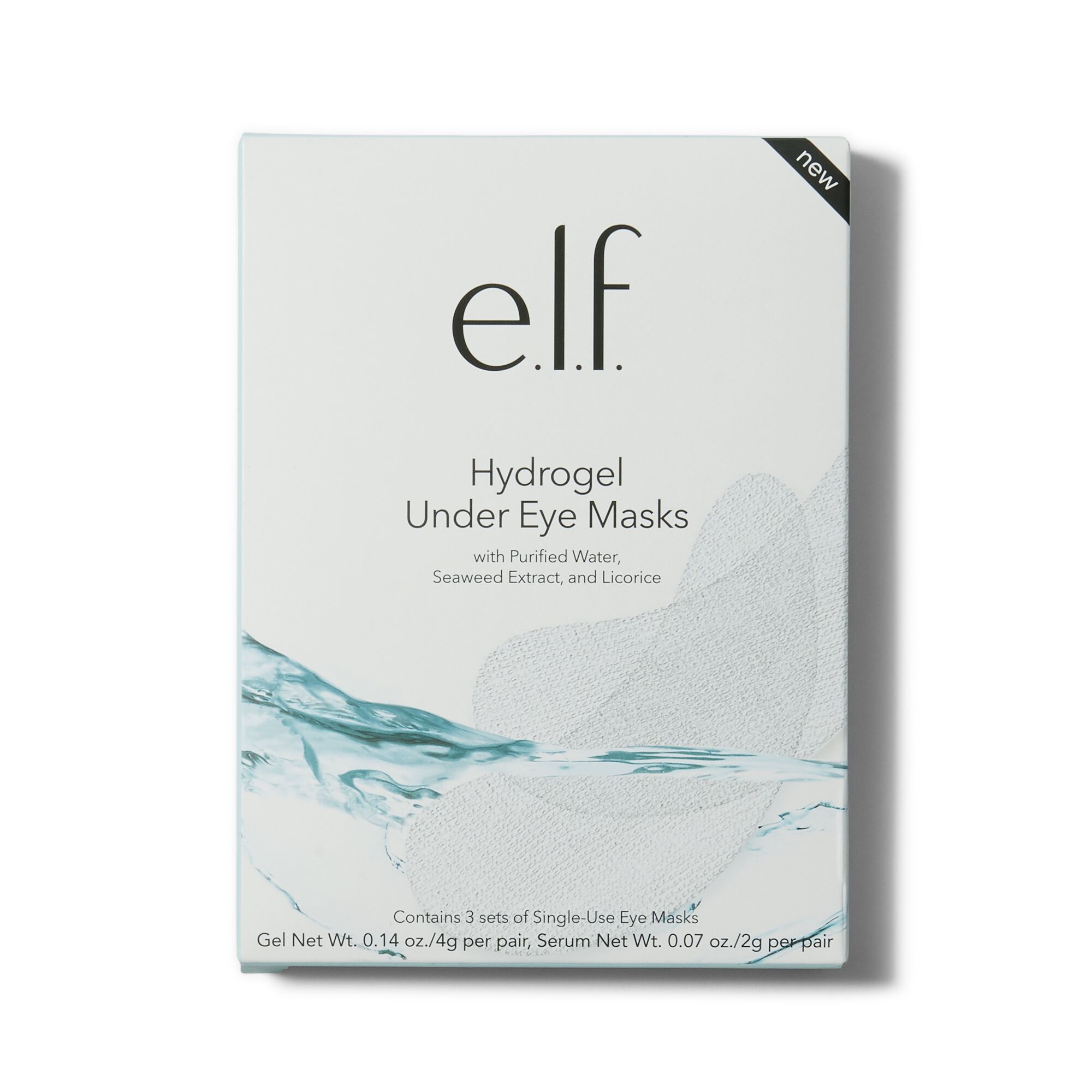 hydrogel under eye masks set of 3 e l f cosmetics cruelty free
