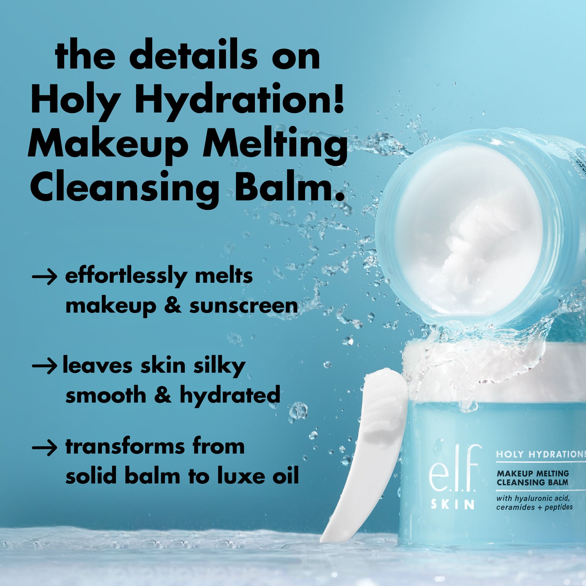 JUMBO Holy Hydration! Makeup Melting Cleansing Balm | e.l.f. Cosmetics