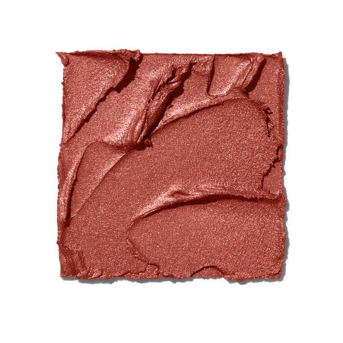 Bronzed Cherry Multi Stick Makeup Swatch - Terracotta Red w/ Gold & Bronze Shimmer