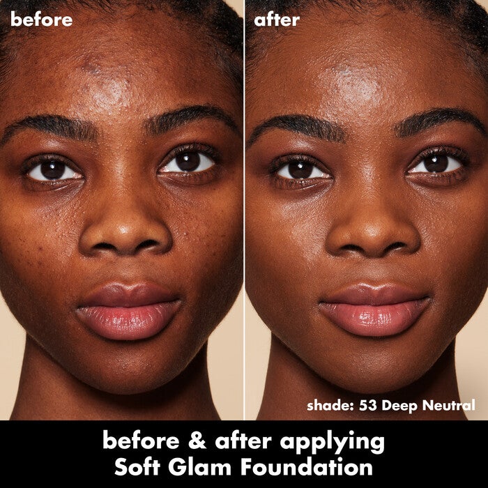 Soft Glam Satin Foundation, 53 Deep Neutral - deep with neutral undertones
