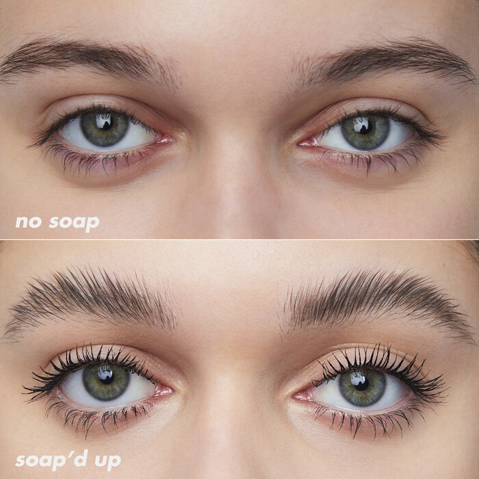 Before and After Applying Soap Brow