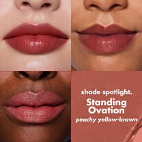 O FACE Satin Lipstick, Standing Ovation - Peachy Yellow-Brown