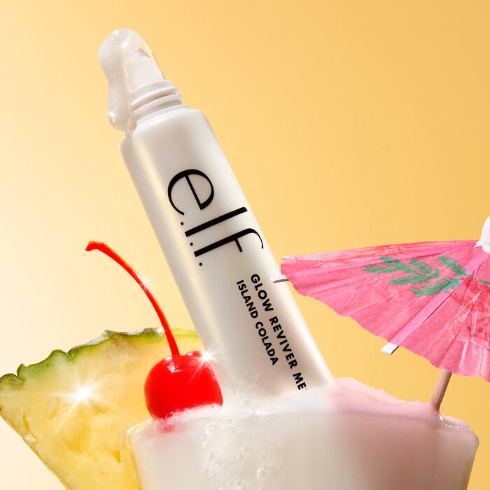 Glow Reviver Melting Lip Balm, new shade! Island Colada - Sheer Milky White w/ Gold Pearl