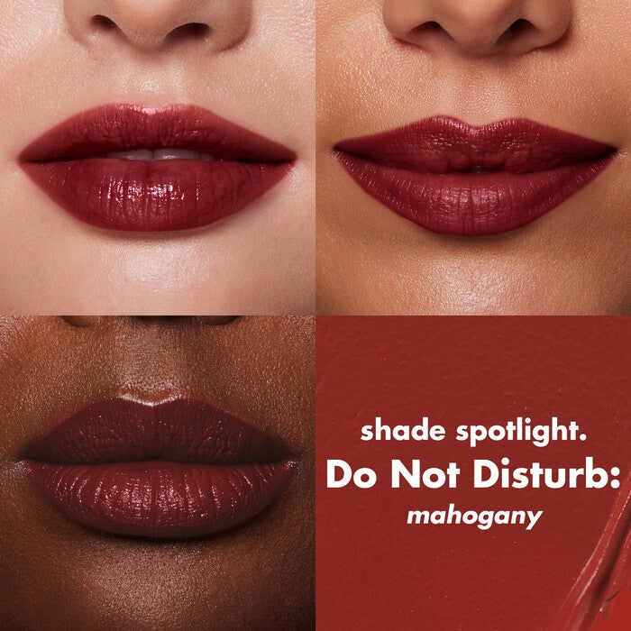 O FACE Satin Lipstick, Do Not Disturb - Mahogany