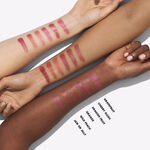 Arm swatch shades on variety of skin tones