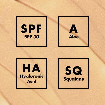 Sunscreen Ingredients: SPF 30, Aloe, Hyaluronic Acid, Squalane