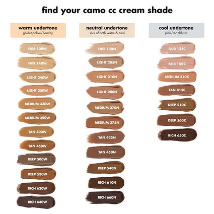 Camo CC Cream, Deep 510 C - deep with cool undertones