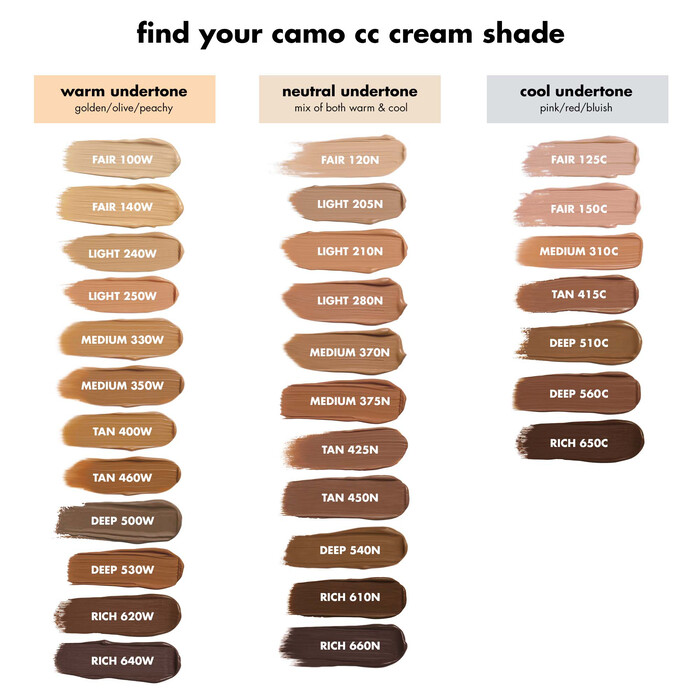 Camo CC Cream, Rich 640 W - rich with warm undertones