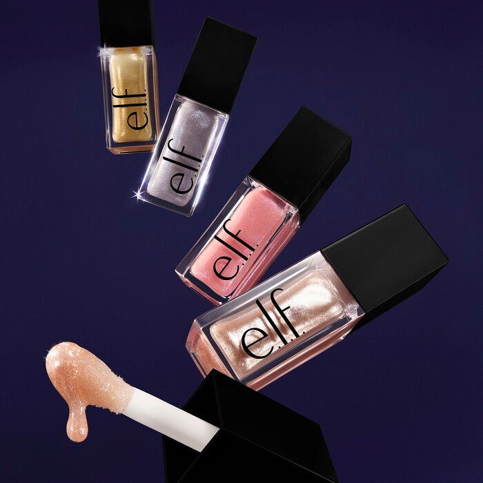 Glow Reviver Lip Oil Glimmer, Citrine Gleam - Clear + Gold Pearl