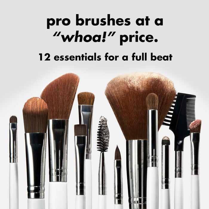 12-Piece Complete Makeup Brush Set