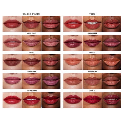 O Face Satin Lipstick, Own It - Burnt Deep Red