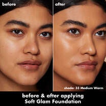 Soft Glam Satin Foundation, 33 Medium Warm - medium with warm undertones