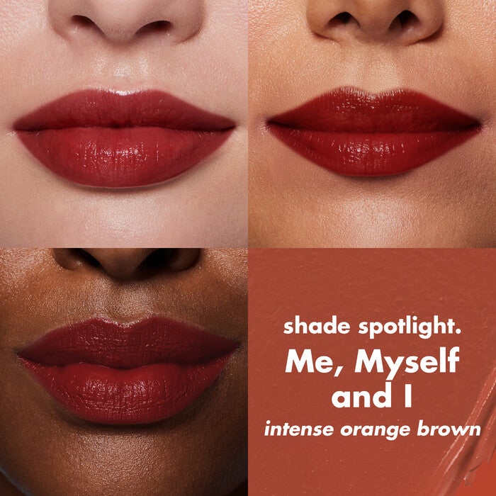 O FACE Satin Lipstick, Me, Myself and I - Intense Orange Brown