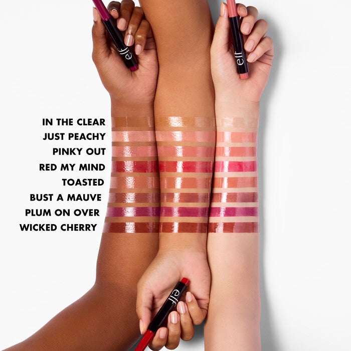 Clout Pout Lip Plumping Arm Swatches