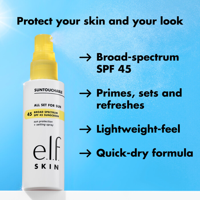 SPF Setting Spray Primes, Sets, and Refreshes