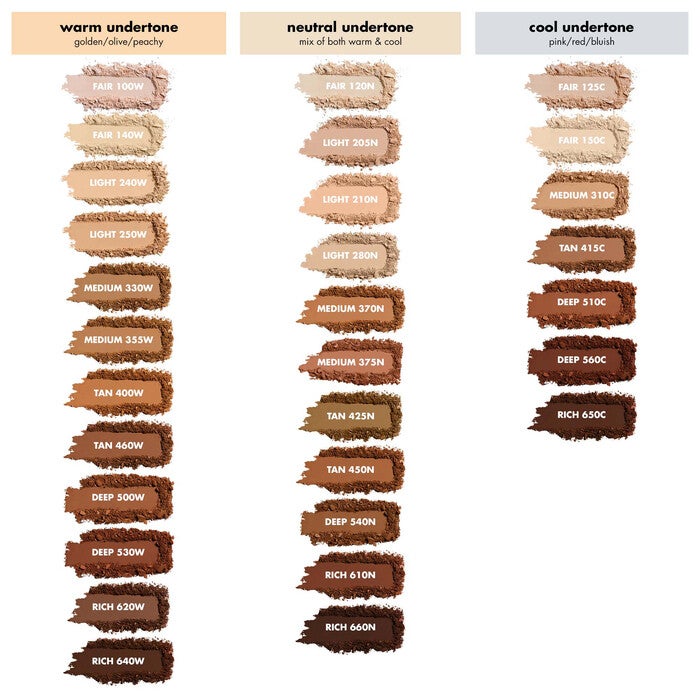 Camo Powder Foundation Shades