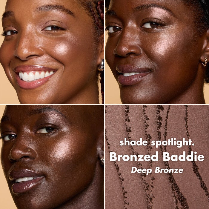 e.l.f.'s Halo Glow Powder Highlighter in Deep Bronze Skin Tone Chart