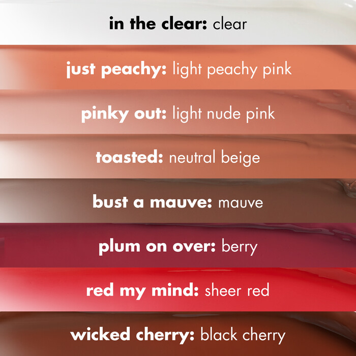 Clout Pout Lip Gloss Shade Chart