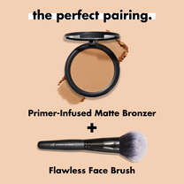 Primer-Infused Matte Bronzer, Tan O'Clock - Light