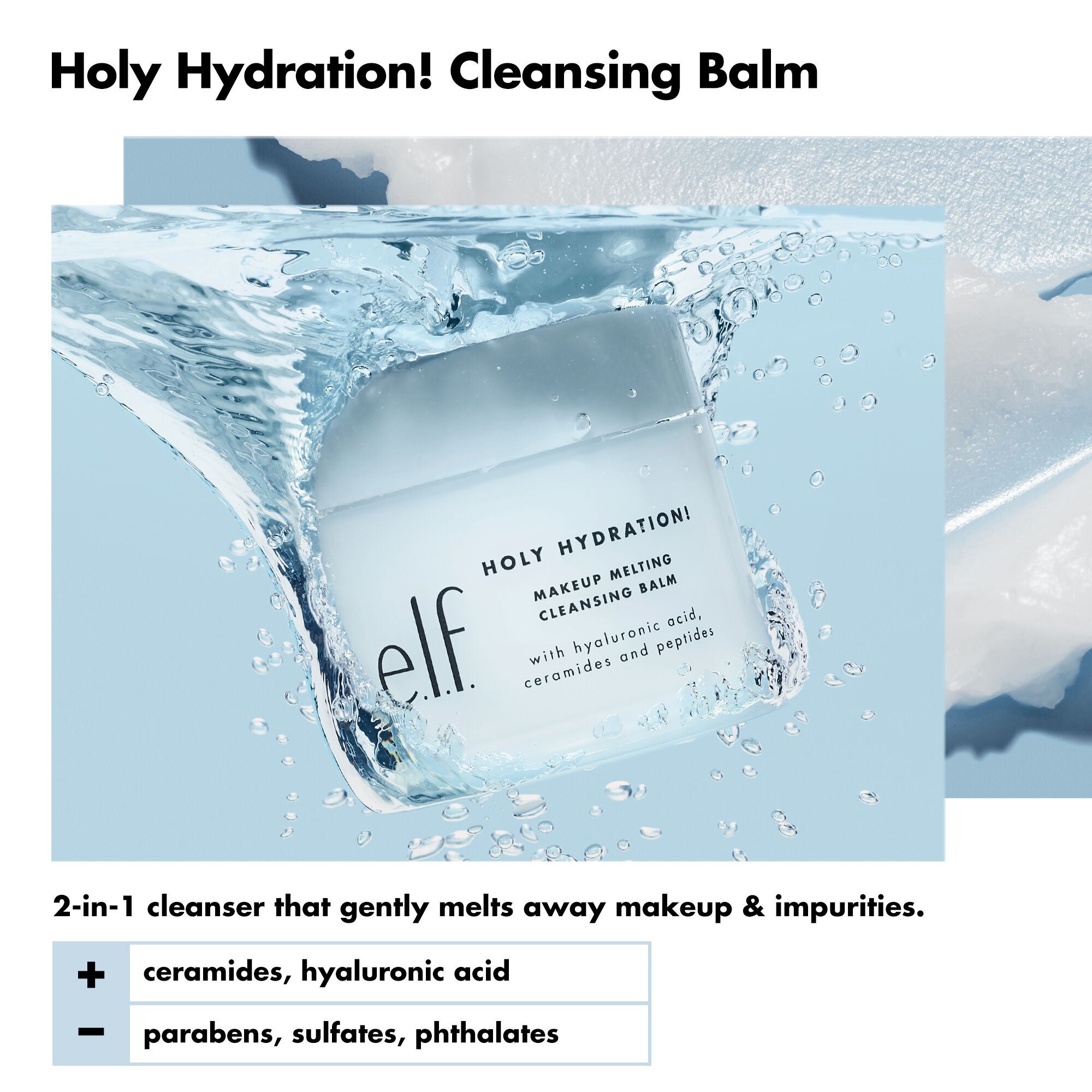 Mini Holy Hydration! Makeup Melting Cleansing Balm e.l.f. Cosmetics