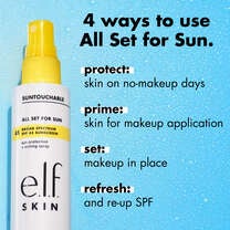 SPF Setting Spray Primes Skin for Makeup Apllication