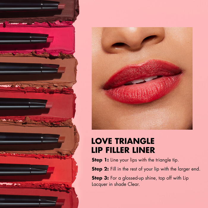 Love Triangle Lip Filler Liner, Hot Pink