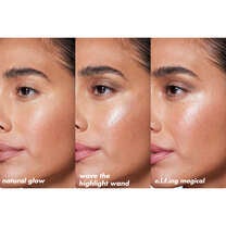 Before and After Applying Liquid Highligther Wand