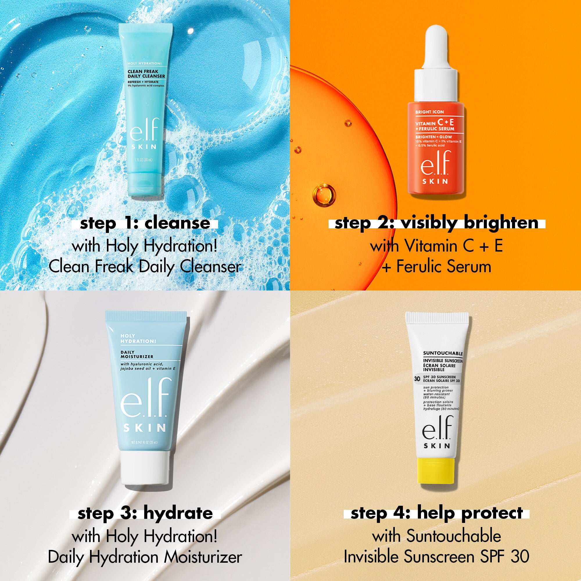 Wake the e.l.f. Up Travel Size Skincare Kit | e.l.f. Cosmetics