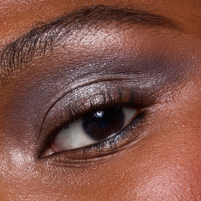 Model After Applying Total Smokeshow Gray Eyeshadow