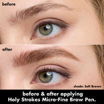 Holy Strokes Micro-Fine Brow Pen, Soft Brown
