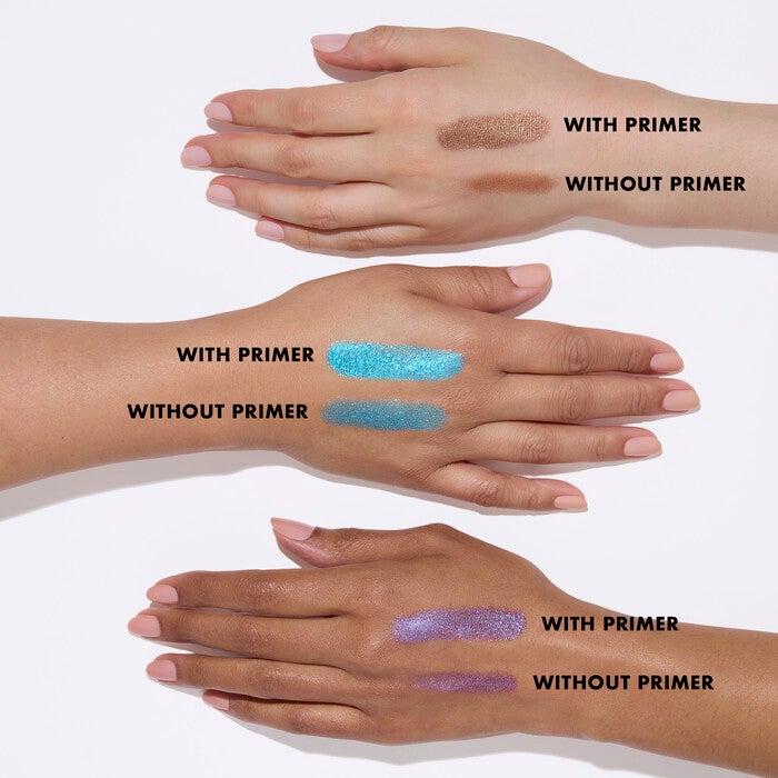 Before and After Applying Eyeshadow Using Eye Primer