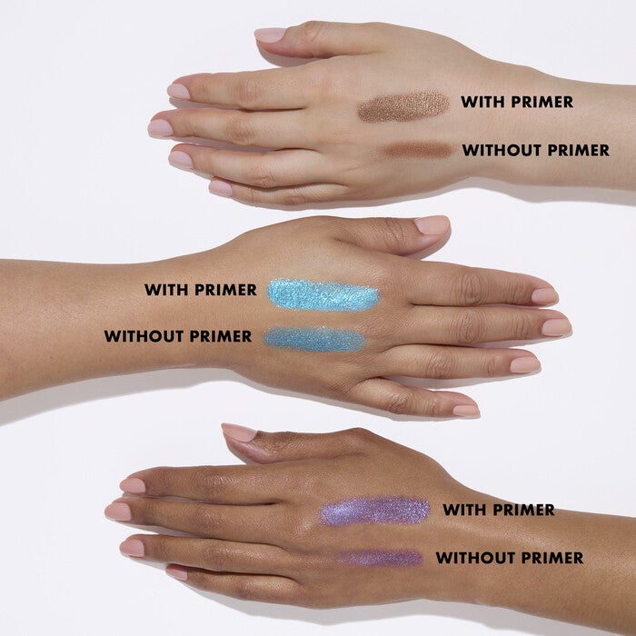 Before and After Applying Eyeshadow Using Eye Primer